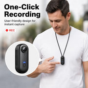 1080P Mini Wearable Action Camera with 128GB Card & Mounting Kit