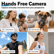 1080P Mini Wearable Action Camera with 128GB Card & Mounting Kit